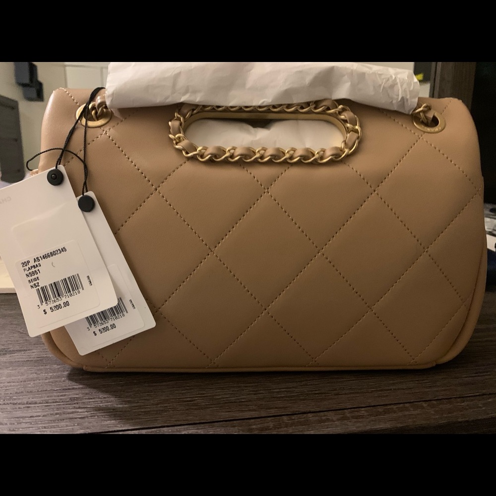 Chanel flap bag with handle brand new with tags